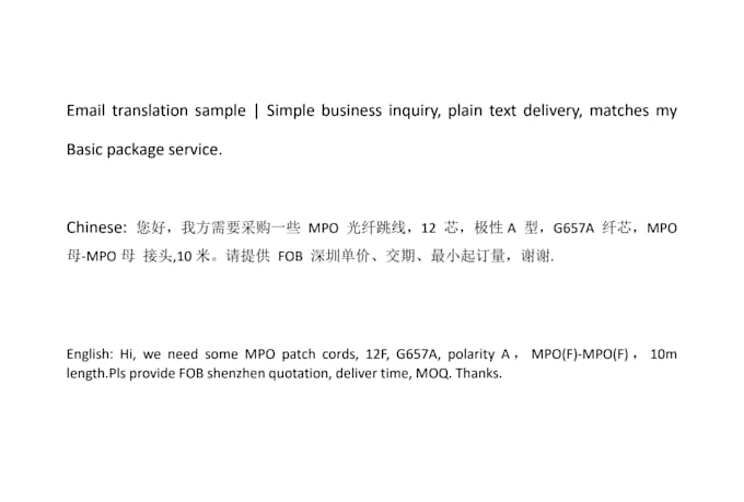 write,translate business emails, trade docs for foreign trade